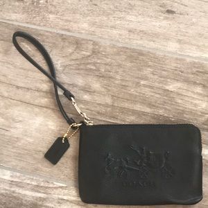 Black coach wristlet